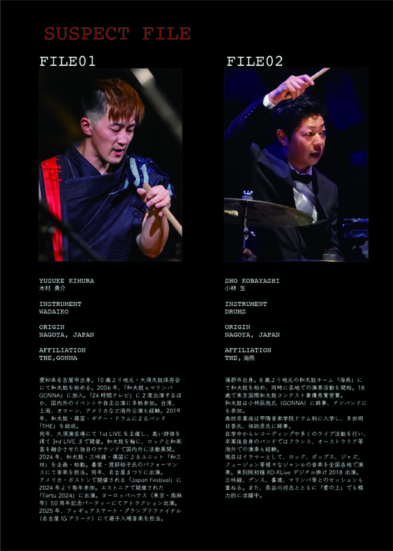THE 4th LIVE公式プログラム4ページ 木村勇介・小林生プロフィール